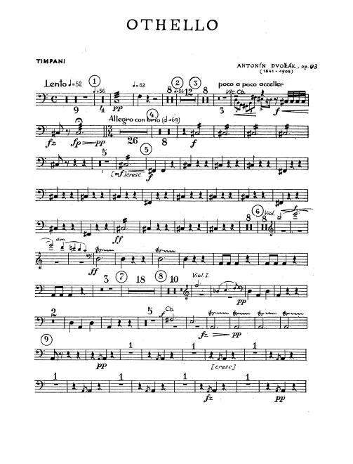 Timpani, Bass Drum/Cymbals