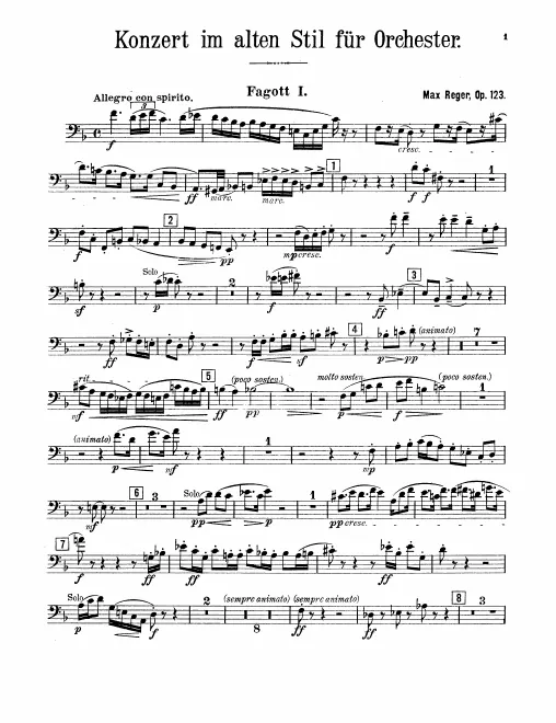 Bassoon 1, 2