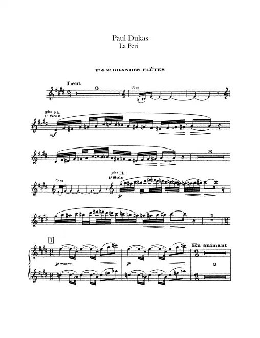 Flute 1/2, 3 (also Piccolo)