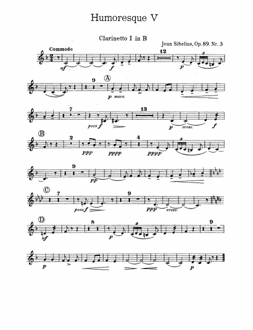 Clarinet 1, 2 (B)