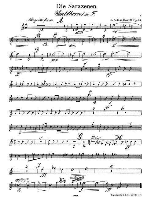 Horn 1, 2, 3, 4 (F)