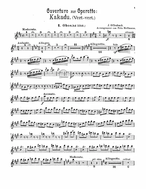 Oboe 1, 2