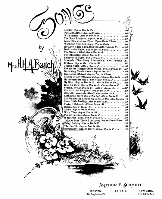 3. Sweetheart, sigh no more (in , for high voice)