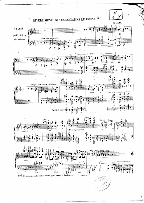 Complete Score (S.419)