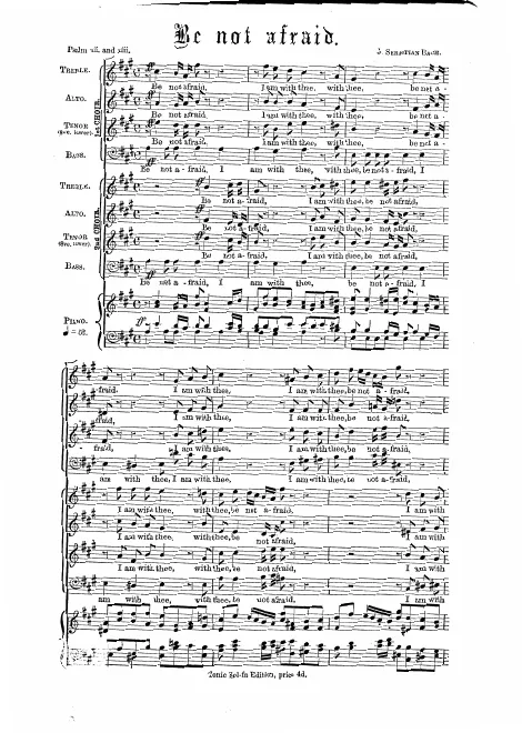 Complete Score (Be Not Afraid)
