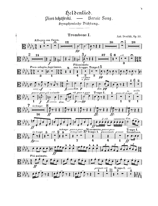 Trombone 1, 2, 3, Tuba