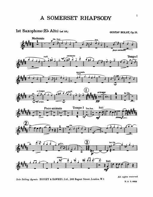 Alto Saxophone (E) ad lib.