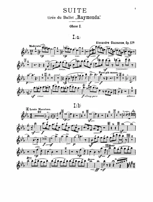 Oboe 1, 2, English Horn