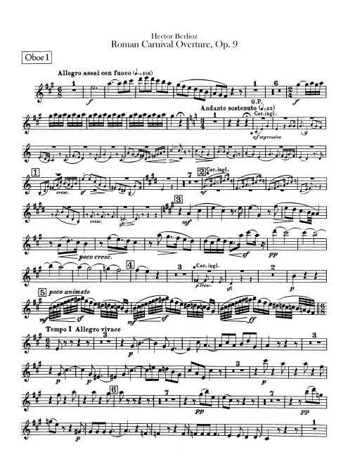 Oboe 1, 2 (also English Horn)