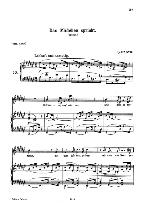 Das Mädchen spricht (No.3)