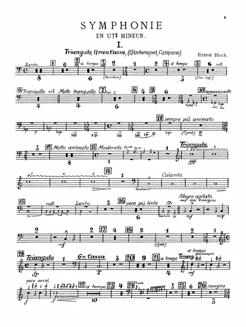 Triangle/Bass Drum/Glockenspiel/Bells