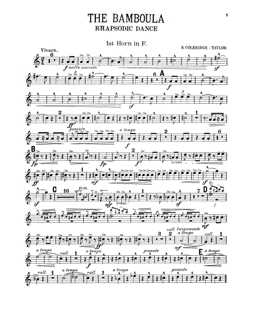 Horn 1, 2, 3, 4 (F)