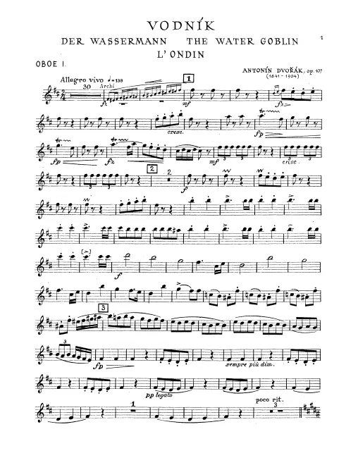 Oboe 1, 2, English Horn