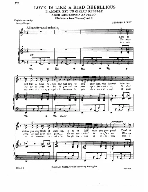 Complete Score (medium voice, )
