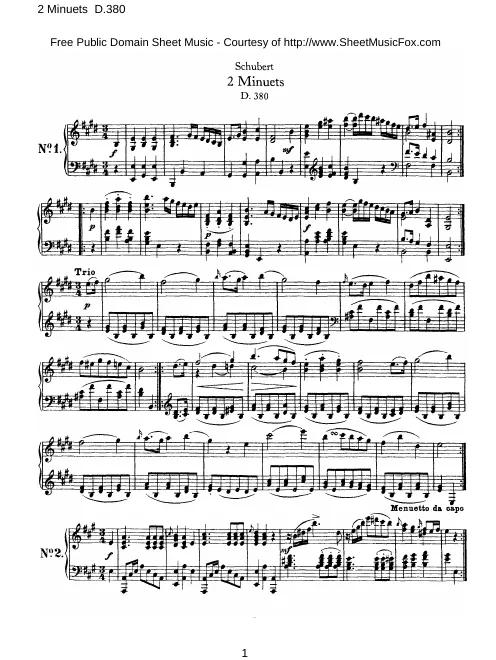 Incomplete Score (Nos. 1-2 only)