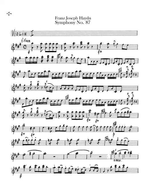 Violins I