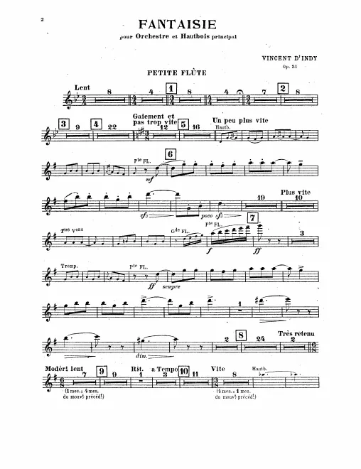 Piccolo, Flute 1/2