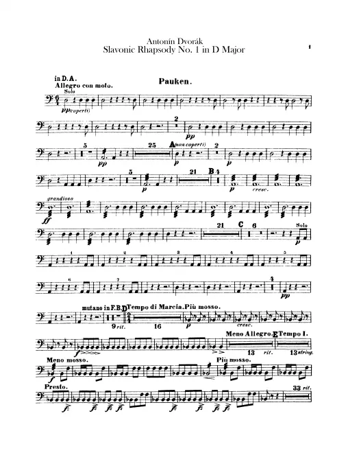 Timpani, Triangle, Cymbals / Bass Drum