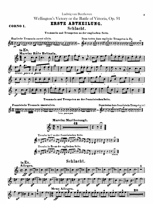 Horn 1, 2 (E, D)