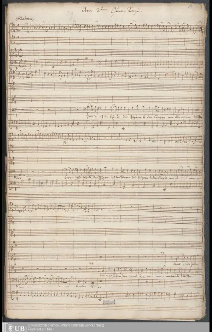 Incomplete Score and Complete Parts