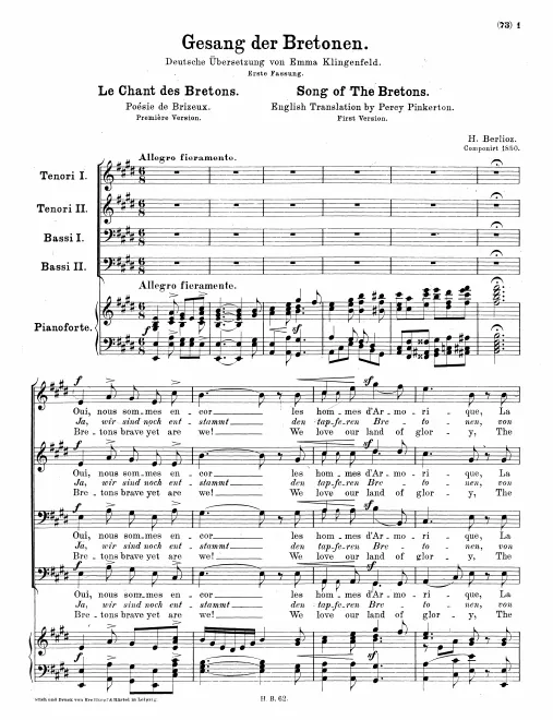 5. Le chant des Bretons (First Version)