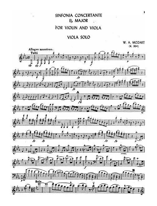 Viola solo