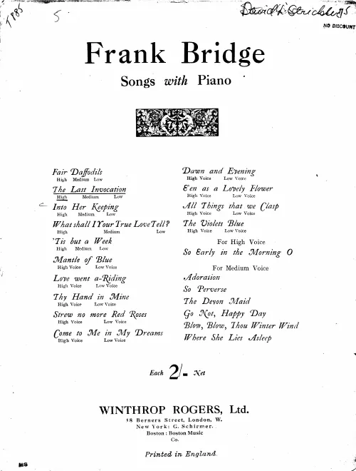 Complete Score (E major, high voice)