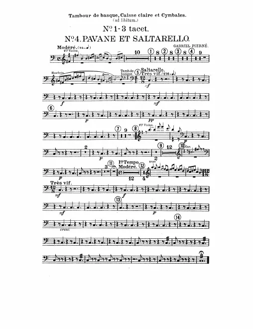 (Tambourine/Snare Drum/Cymbals)