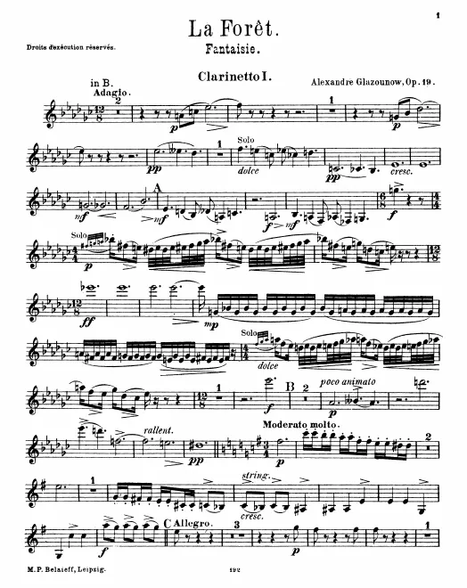 Clarinet 1, 2 (B♭)