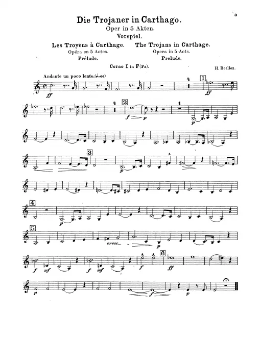 Horn 1, 2, 3, 4 (F, D)