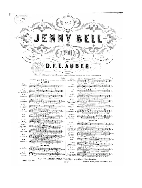 No.10, Grand duo: "La voilà donc bonheur suprême" (Act II, No.8a)