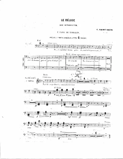Timpani 1, 2, Tam-Tam, Cymbals, Bass Drum