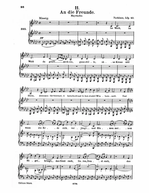 Complete Score (Transposed to )
