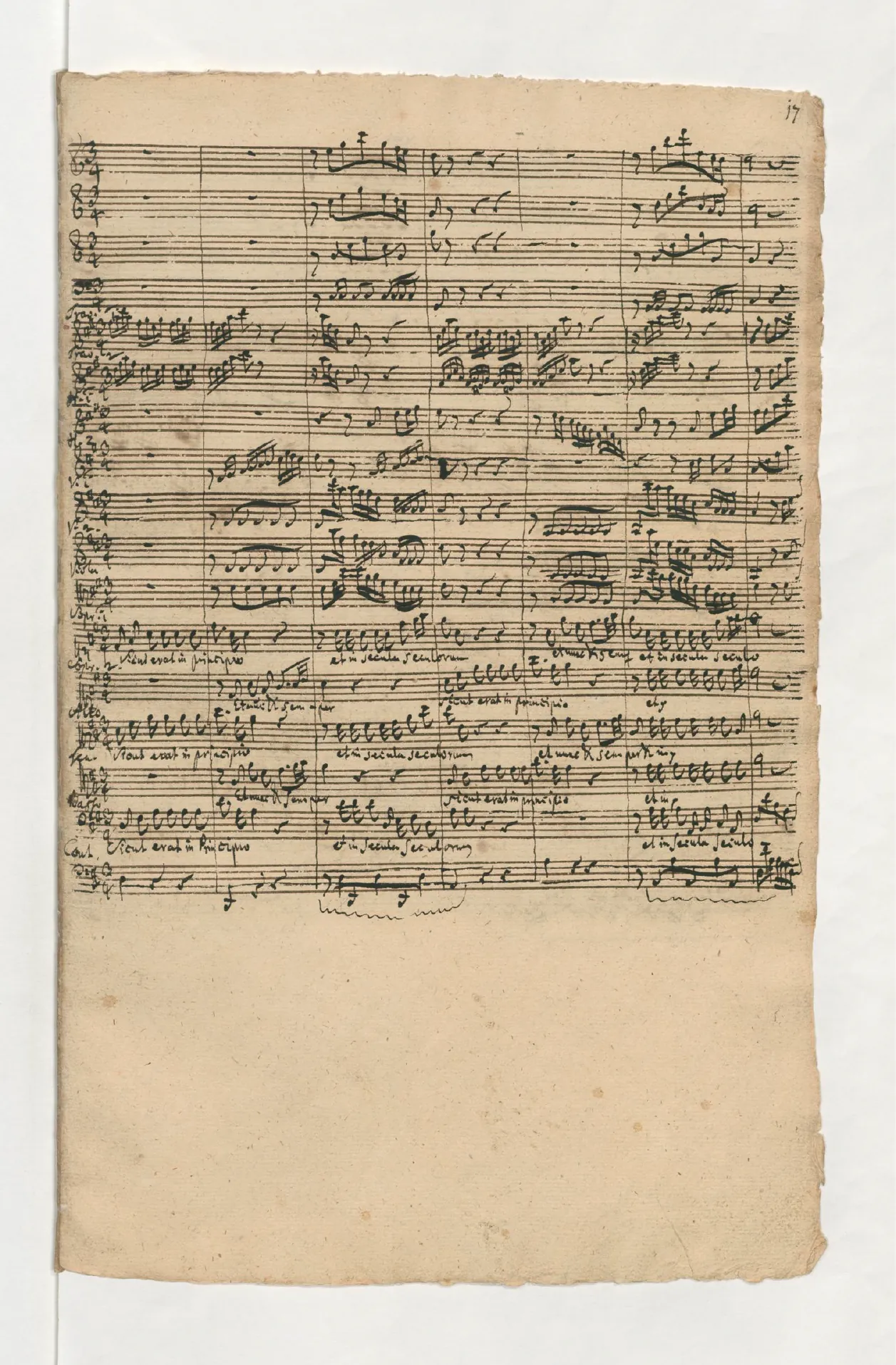 3. Chorale: Sicut erat in principio