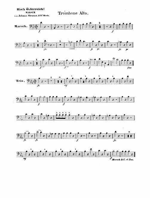 Trombone 1 (Alto), 2 (Tenor), 3 (Bass)