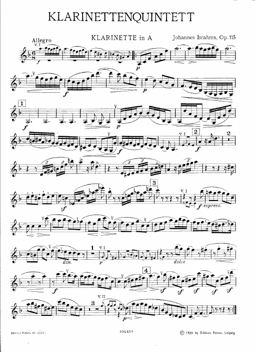 Solo Clarinet