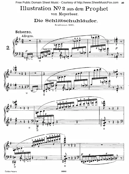 2. Les patineurs. Scherzo (S.414/2)