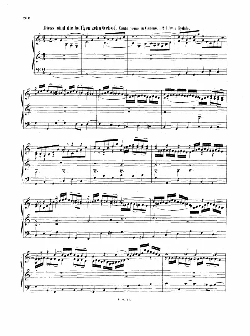 10. Dies sind die heilgen zehn Gebot, BWV 678