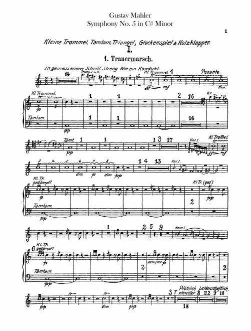 Snare Drum/Tam-Tam/Triangle/Glockenspiel/Whip
