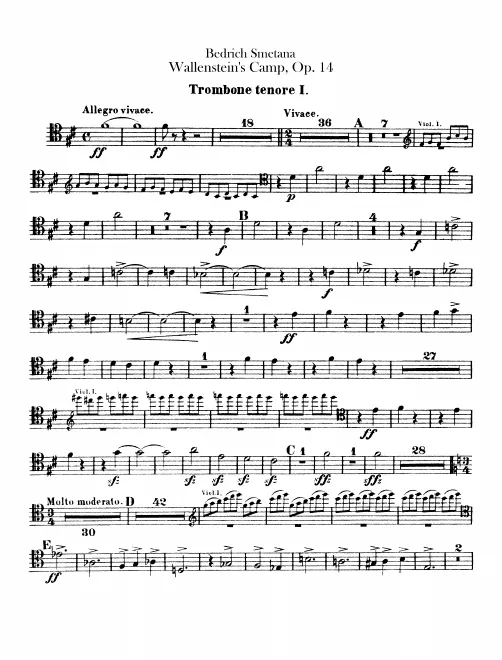 Tenor Trombone 1, 2, Bass Trombone, Tuba
