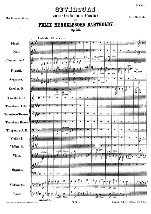 Complete Score (includes measure numbers)