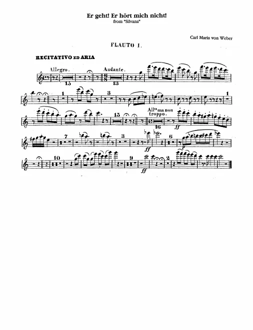 Flute 1, 2