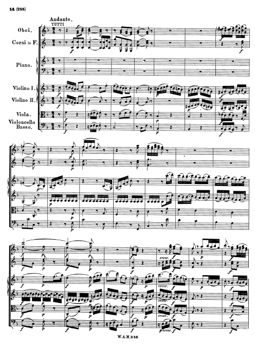II. Andante III. Rondeau. Tempo di Menuetto