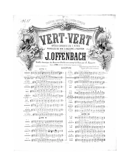 No.10, Barcarolle: "Le bateau marchait lentement" (Act II, No.10)
