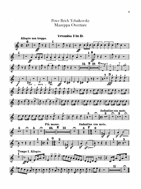 Trumpet 1, 2 (D)