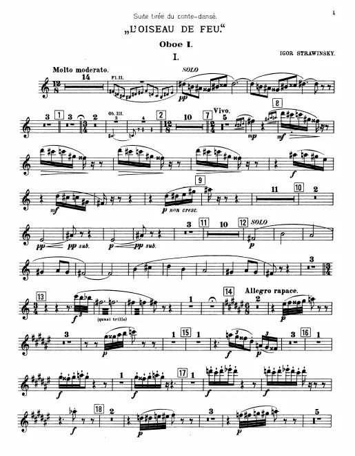 Oboe 1, 2, 3