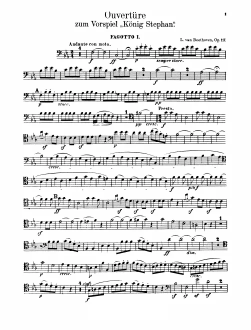 Bassoon 1, 2, Contrabassoon