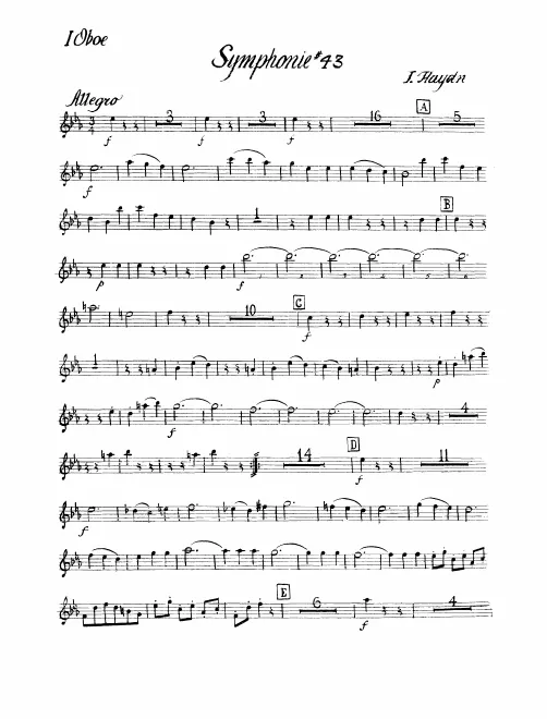 Oboe 1, 2