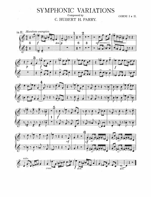 Horn 1/2, 3/4 (E)