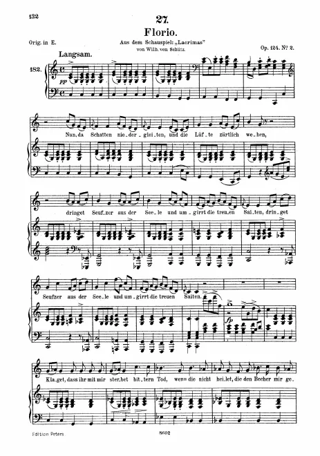 Complete Score (Medium Voice, transposed to )